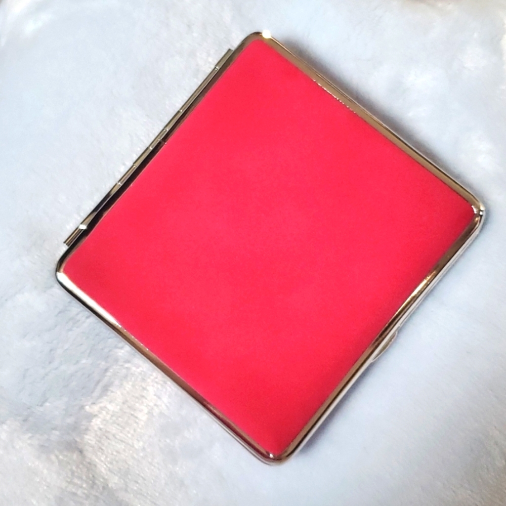 Raspberry Pink suade cigarette case 420 carrying